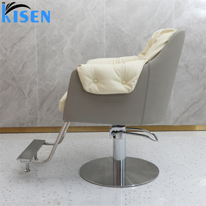 Sillón de Peluquería Kisen de Cuero Sintético, Silla de Estilismo para Salón, Set de Estación de Peluquería, Silla de Barbero, Muebles para Salón - Product Image 6