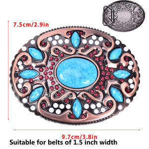 Hebillas de cinturón para hombre de diseñador de metal de producción personalizada de fabricante hebilla de cinturón con logotipo chapado antiguo - Product Image 2