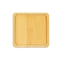 Sous-verres modernes durables en bambou, formes variées, bases vierges pour tasses, plateaux, assiettes d'art, fournitures DIY, faites à la main pour la maison