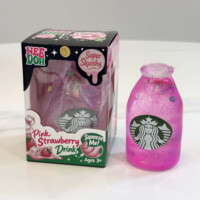 Nouvel Arrivage : Jouet Fidget Bouteille de Boisson aux Fruits, Squishy Liquide Scintillant, Jouet Sensoriel Anti-Stress à Presser