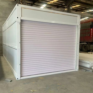 מוסך מתקפל נייד 20 רגל נייד מתקפל מחסן מגורים עם דלת תריס אוטומטית - Product Image 1