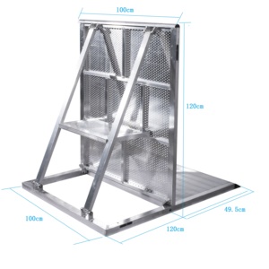 Barrière anti-émeute en aluminium pliable pour concerts, barrière de contrôle des foules, barrières anti-accident pour concerts, directement du fabricant - Product Image 6
