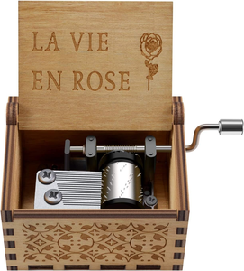 Boîte à musique en bois finition or « You Are My Sunshine » et « La Vie en Rose », vente en gros, cadeau pour garçons, filles, amis - Product Image 6