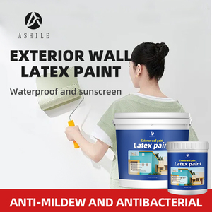 Peinture murale au latex lavable résistante aux intempéries à base d'eau Revêtement mural intérieur et extérieur pour <span class=keywords><strong>maison</strong></span> - Product Image 5