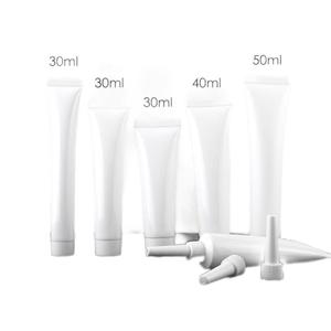 Personalizzabile 3ml 5ml 10ml 15ml 20ml 30ml 40ml 50ml ugello di plastica bianca per ciglia crema per gli occhi tubi <span class=keywords><strong>rossetto</strong></span> cosmetico - Product Image 2
