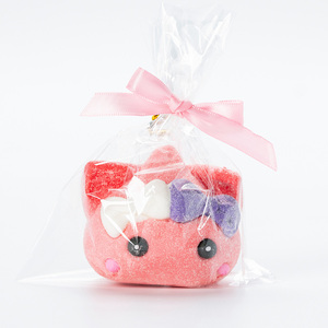 Malvaviscos Veganos Halal de Alta Calidad Recubiertos de Azúcar, con Forma de Cabeza de <span class=keywords><strong>Hello</strong></span> <span class=keywords><strong>Kitty</strong></span> 4D Gigante, Dulce de Algodón Suave, Empaquetados en una Bolsa de Regalo - Product Image 3