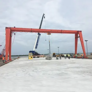 10 ton single girder hoist motor gantry crane harga price