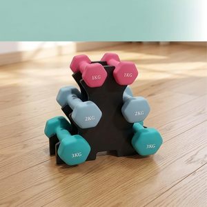 Ensemble d'haltères de 32 lb avec support pour entraînement de force à domicile – Équipement de fitness en gros - Product Image 4