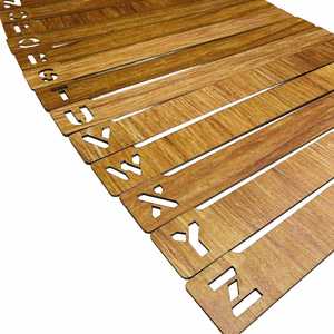 Wooden Vinyl Dividers Storage Separator Creative Mini A-Z Arranged 26 Record Shelf Sorting Guide Tabletop for Album <b>Cd</b> - Product Image 2