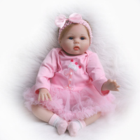 Muñeca Bebé Reborn Realista de 55 CM (22 Pulgadas), Linda Niña Hecha a Mano, Silicona Suave, Simulación de Bebés Reborn, Juguete, Regalo para Niños
