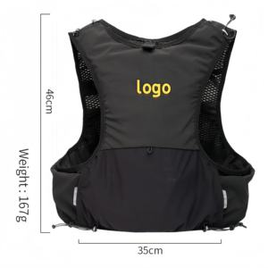 سترة جري مخصصة للمسارات مع حقيبة ترطيب وقارورة ماء مرنة، سترة خفيفة الوزن للركوب والجري بتصميم حسب الطلب - Product Image 3