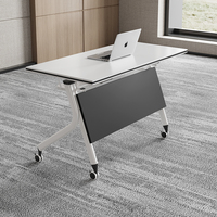 Bureau d'ordinateur pliable moderne en bois - Mobilier commercial multifonctionnel et écologique pour bureau et salle à manger