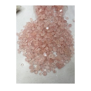 Venta al por mayor de piedra cabujón de cuarzo rosa natural, cabujón de forma personalizada, piedras preciosas sueltas disponibles a un precio asequible - Product Image 1