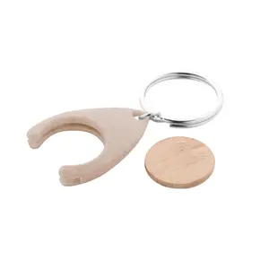 Porte-clés en bambou, gadgets écologiques - Product Image 2