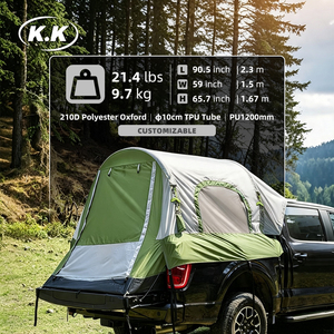 Tente de <span class=keywords><strong>camping</strong></span> <span class=keywords><strong>gonflable</strong></span> Kawagebo Kamp (KK) en TPU à colonnes d'air pour pick-up, 5,5 - 5,8 pieds, tente de coffre de voiture avec auvent - Product Image 1