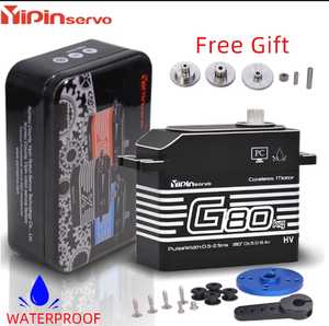 Servo Yipinservo G80 sin Núcleo, 80 kg, Alto Torque, HV 6v-8.4v, Motor Impermeable de Alta Velocidad, para Coche Escala 1/5, Avión, Uso Privado - Product Image 4