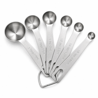 Cuillère doseuse en acier inoxydable Dingyue avec échelle graduée - Ensemble de cuillères doseuses pour la cuisine et la maison, adapté à la pâtisserie.