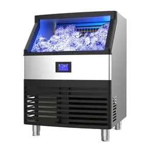 Sıcak satış buz yapma makinesi Commercial50kg100kg kahve dükkanı için 150kg küp buz yapma makinesi/ev