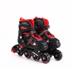 Nouveau style en promotion : Patins à roues larges pour enfants, patins en ligne ajustables avec roues lumineuses en PU, ABEC-7, pour débutants - Product Image 3