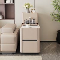 Meuble d'appoint multifonctionnel en bois au design italien minimaliste moderne, compact et élégant, avec 2 tiroirs, pour salon