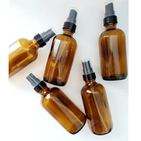 Flacon pulvérisateur à brume fine en verre ambré unique de luxe 100 ml 10 ml Parfum Bouchon à vis avec boîte