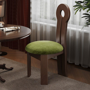 Silla de Comedor de Diseño Nórdico Moderno, de Madera y Tela, Respaldo Alto, para Restaurante, Villa, <span class=keywords><strong>Cocina</strong></span>, Modelo L050 - Product Image 5