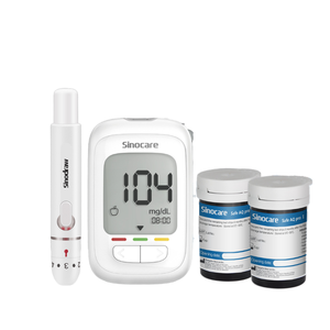 Capteur de glucose, moniteur de glycémie, <span class=keywords><strong>glucomètre</strong></span>, bandelettes de test de glycémie, lecteur de glycémie, 50 bandelettes de test pour diabétiques - Product Image 1