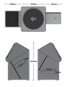 Nuovo Caricatore Wireless 3-in-1 a Forma di Cubo di Rubik 2026 per Telefoni e Orologi, Prezzo di Fabbrica - Product Image 6