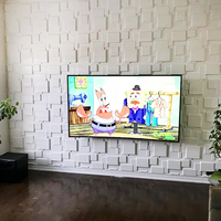 Résistant au feu Preuve de l'eau décoration intérieure PVC 3D carreaux muraux panneau 3d papier peint