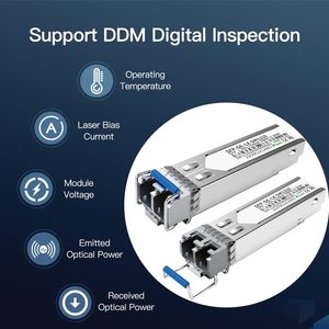 Sfp SFP + 1.25G 10g 10km 40km 80km 100km 120km sợi quang thu phát quang SFP mô-đun - Product Image 2