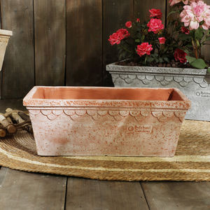 Jardinière rectangulaire en fibre de verre de style nordique, grand diamètre, pour salon, extérieur, balcon, jardin, fleurs - Product Image 5