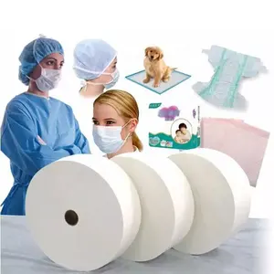 原材料S/SS/SSS/SMS/SMMS纺粘无纺布婴儿尿布卫生垫顶部