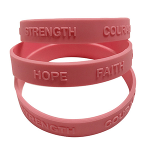 חם מכירה מכירות ספורט גומי צמיד ורוד זול מותאם אישית wristbands סיליקון wristbands - Product Image 5