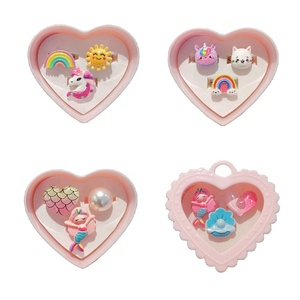 女孩生日礼物儿童戒指公主可爱卡通饰品套装 - Product Image 1