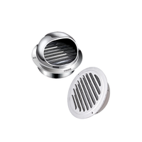 Capot de ventilation anti-pluie en acier inoxydable 201 DN110, capot d'évacuation d'air frais avec moustiquaire