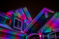 Guirlande lumineuse de Noël permanente WS2818 RGB de SHIJI, 30 mm, IP68, étanche en extérieur, DC24V, source lumineuse à points LED