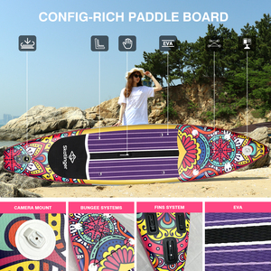 لوح مجداف قائم جديد قابل للنفخ ممتاز لوح مجداف لركوب الأمواج لوح تزلج للركوب في الهواء الطلق - Product Image 5