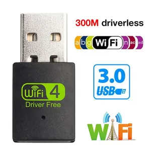 EATPOW ücretsiz sürücü 300Mbps USB WiFi adaptörü WiFi 4 kablosuz ağ kartı tak & çalıştır laptop için ücretsiz sürücü WiFi USB adaptörü
