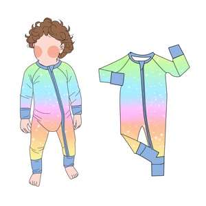 Babylovey en Stock, <span class=keywords><strong>Pijamas</strong></span> Suaves de Bambú, Ropa para Bebé Niño y Niña, Mamelucos con Cremallera Bidireccional, Envío Rápido - Product Image 4
