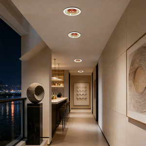 Plafonnier LED à détecteur de mouvement 9W 12W PIR anti-éblouissement, lampe encastrée pour balcon intérieur, couloir, lumière nocturne à détection de présence humaine - Product Image 2