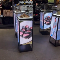 Écran LED numérique d'usine, vitrine publicitaire, boîte lumineuse, écran LED intérieur 4K HDR10, couleur pleine, taille personnalisable