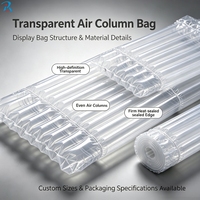 Sac à colonnes d'air écologique CuCustom pour vin rouge, antichoc, résistant aux chutes, emballage d'expédition recyclable pour bouteilles de vin et articles fragiles