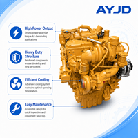 Moteur diesel industriel haute rigidité KT 280KW pour engins de construction (excavatrices, bulldozers) - Ensemble de transmission