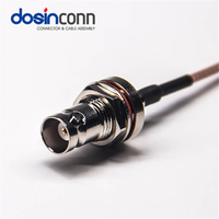 Câble RF étanche RG316 à faible perte 50 Ohm, BNC femelle traversant le panneau vers BNC mâle, pour antenne GPS