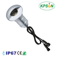 Half Moon Shaped Luminous IP67 Wasserdichte LED-Untergrund leuchten Kleine 1W 12V Einbau-Eck stufe LED Inground Lights Outdoor