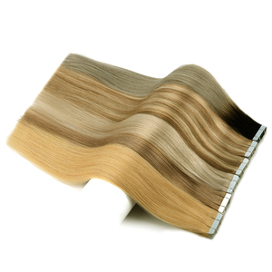 Factory <b>Russian</b> Virgin Remy Hair Extensions Invisible Tape Ins Silky Straight Human Hair Pieces Wholesale Luxury Tape Hair - Product Image 6