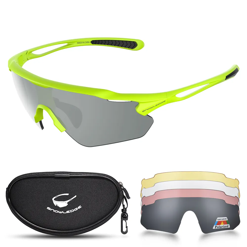 HUBO 502 Polarized Sport Sunglasses Anti UV Interchangeable Lens Bicycle MTB Bike Sunglasses Custom Cycling Glasses