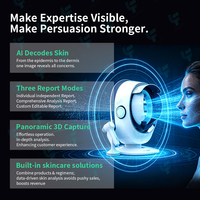 Analyseur de peau IA, scanner facial, 18 métriques de test, imagerie spectrale 8 bandes, appareil de diagnostic facial 3D pour salon de beauté et spa