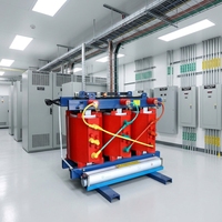 Equipo eléctrico de ahorro de energía, transformador trifásico de tipo seco, estándar IEC para la infraestructura de carga de vehículos eléctricos, Ganzhong SCB20/SCB22 50Hz, bobina redonda.