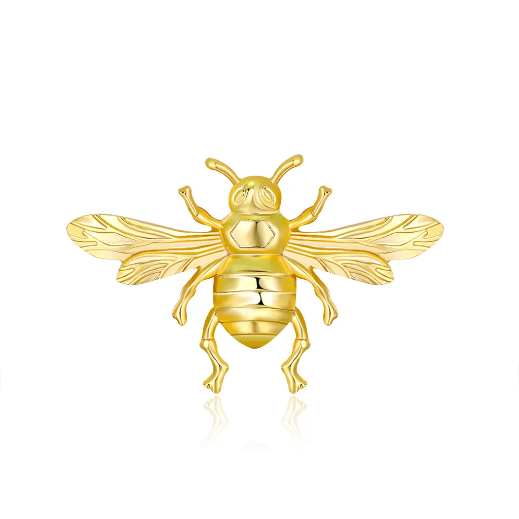 Werks vorrat angeboten Neuankömmling Brosche Pin Legierung 18 Karat vergoldete Luxus Bienen brosche